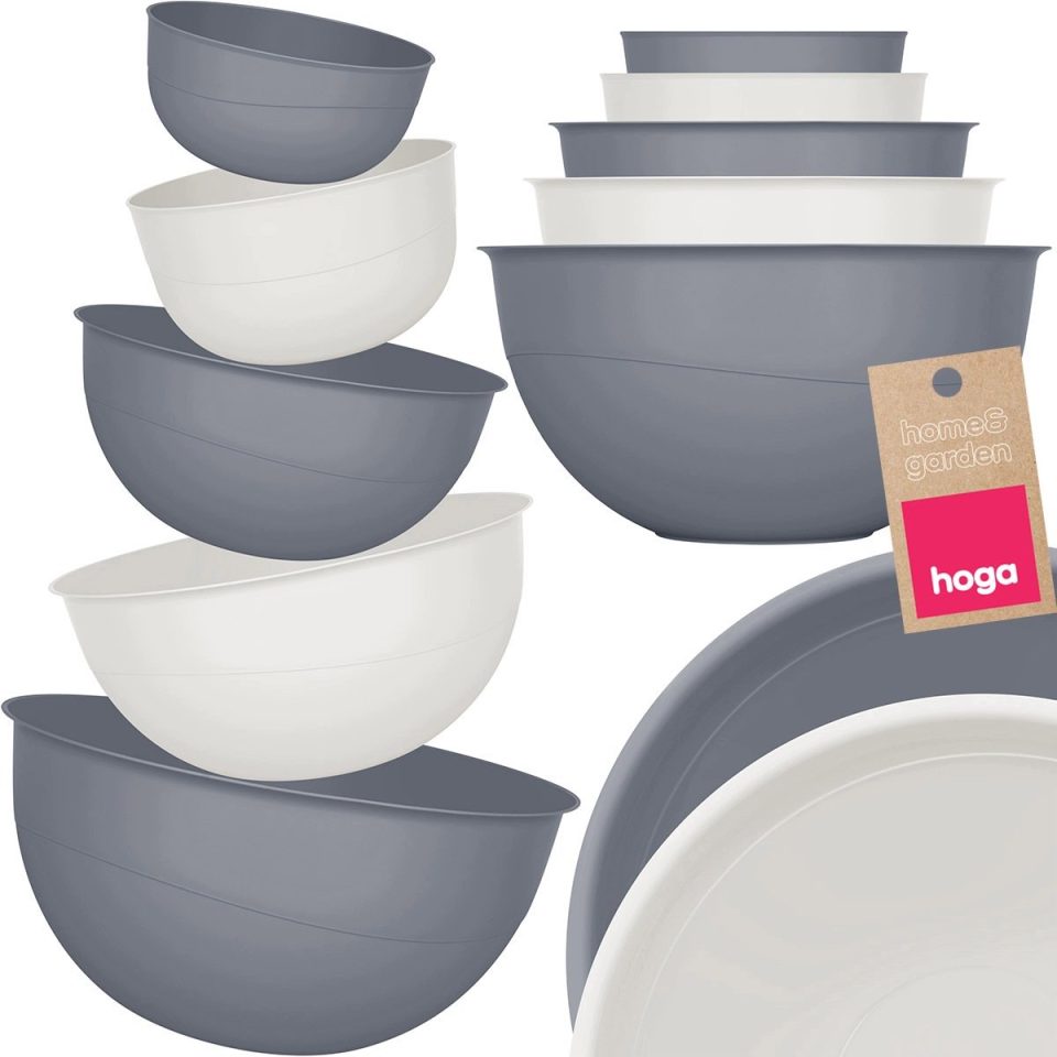 Hoga Keuken Mengkommen Set - Vaatwasser & Magnetronbestendig 0,7 l 5 l (5 stuks)