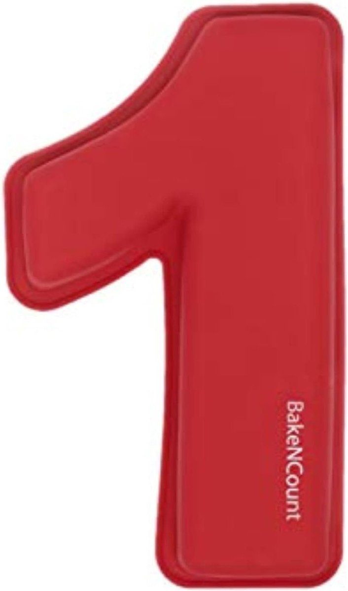 BakeNCount bakvorm Nummers Nummer 1 26 x 21 x 5 cm