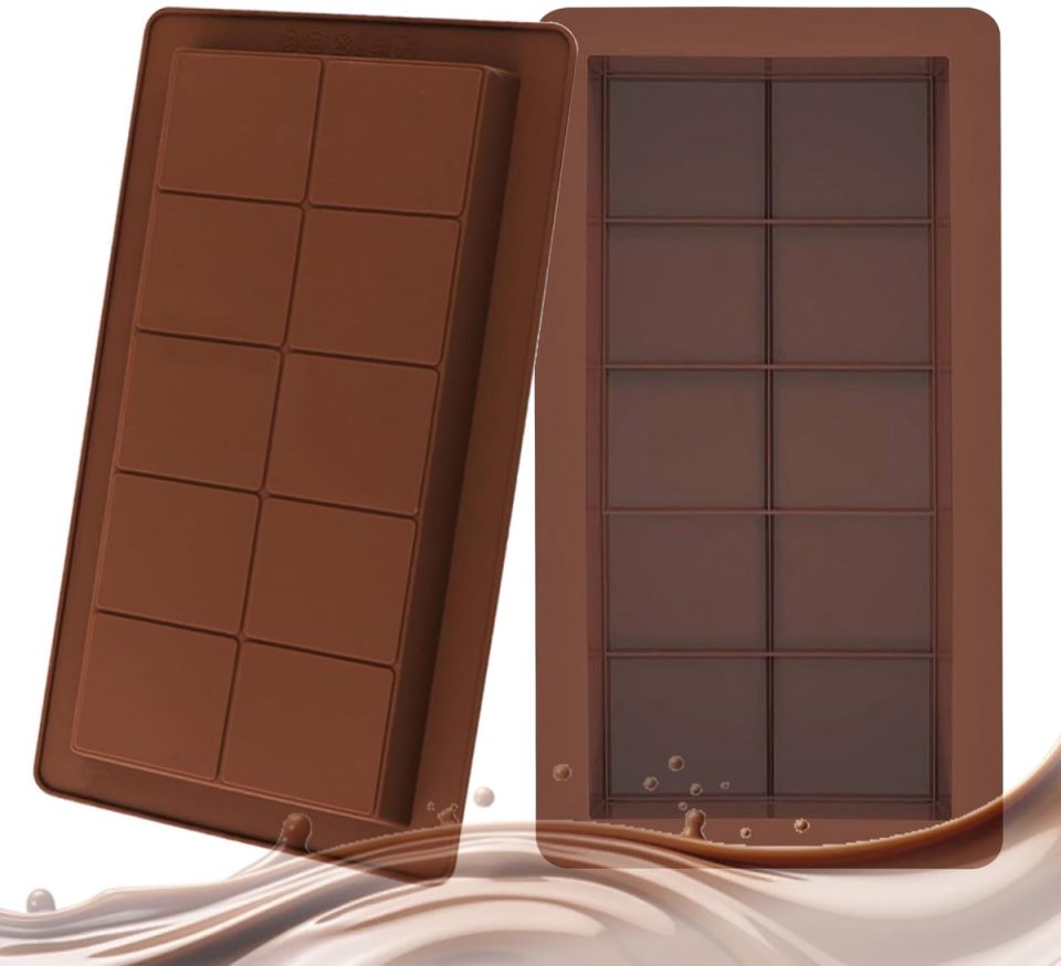 Ibenzoa Siliconen Chocoladevormen Set van 2
