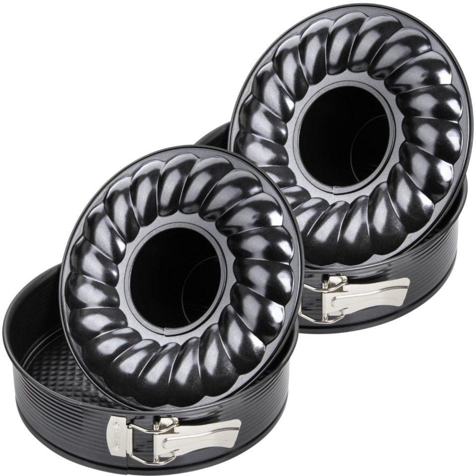 Zenker Set van 2 Bakvormen voor taart en savarin 26 cm