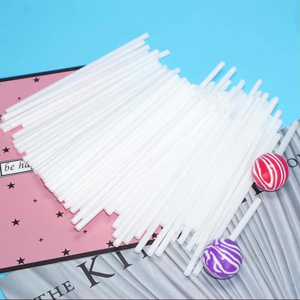 Chpn Stokjes voor cakepops Wit 10 cm (50 stuks)