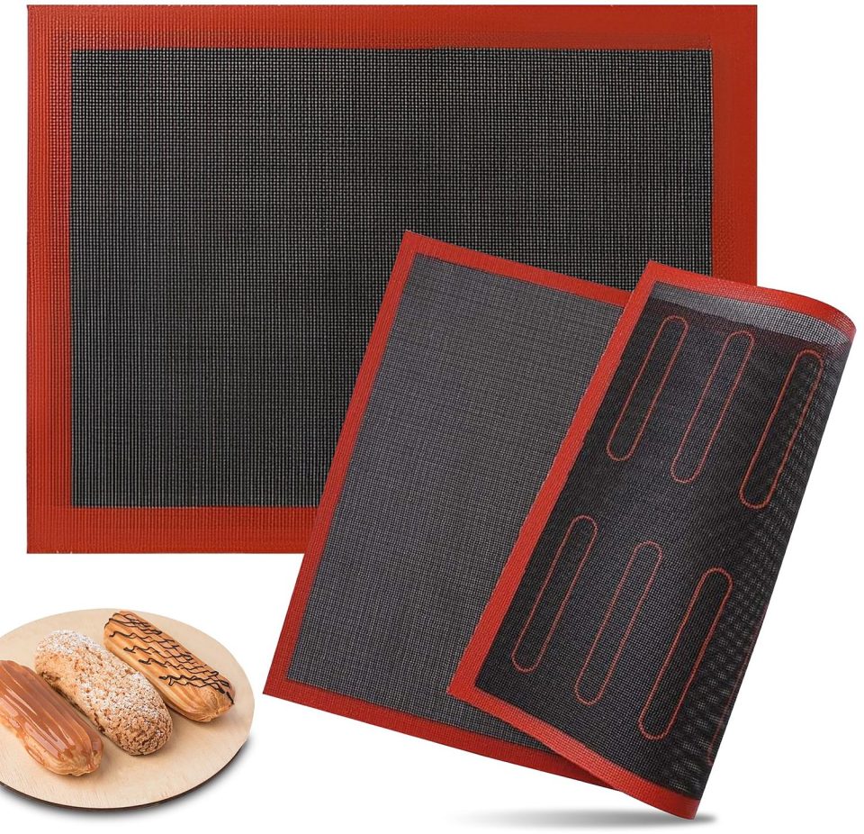 Famanu Set van 2 siliconen bakmatten 40 x 30