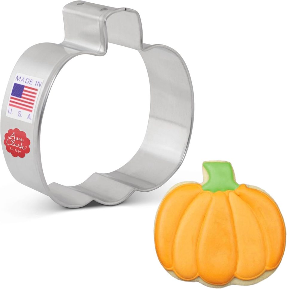 Ann Clark Cookie Cutters Pompoen Koekjesvorm Metaal 7,5 cm