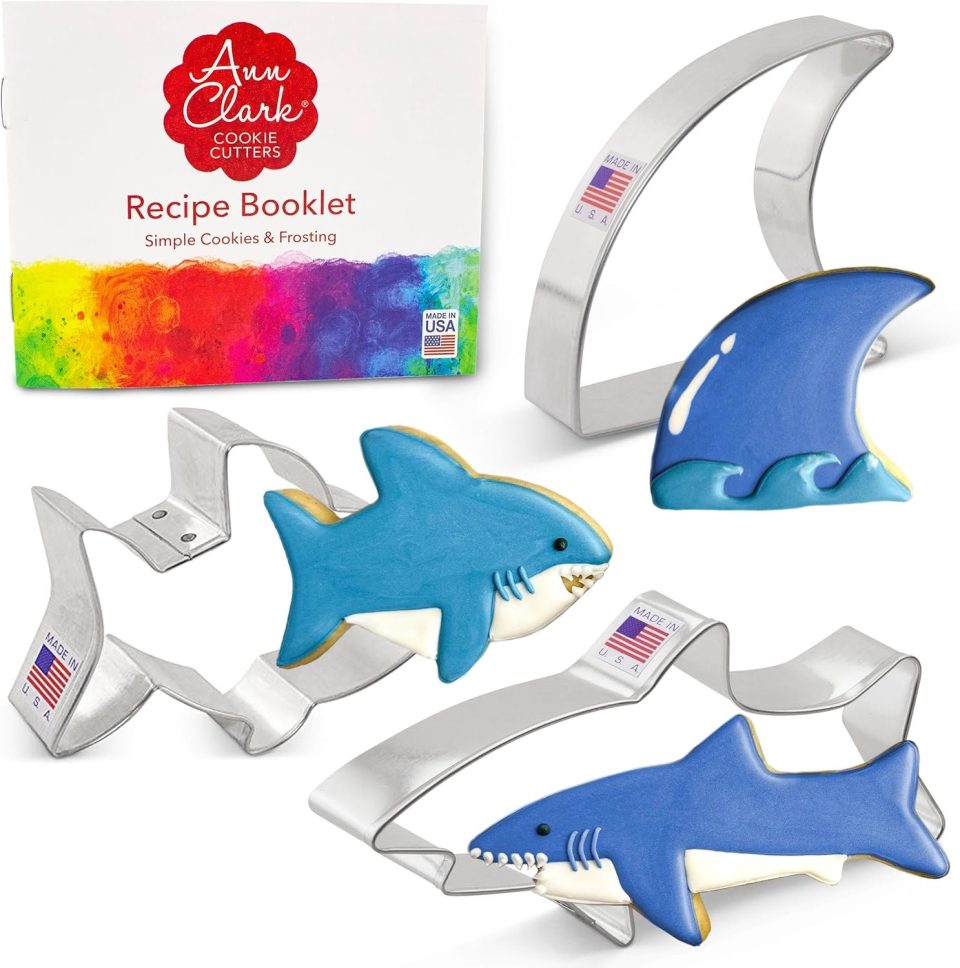 Ann Clark Cookie Cutters Haai Koekjesvormpjes Set (3 stuks)