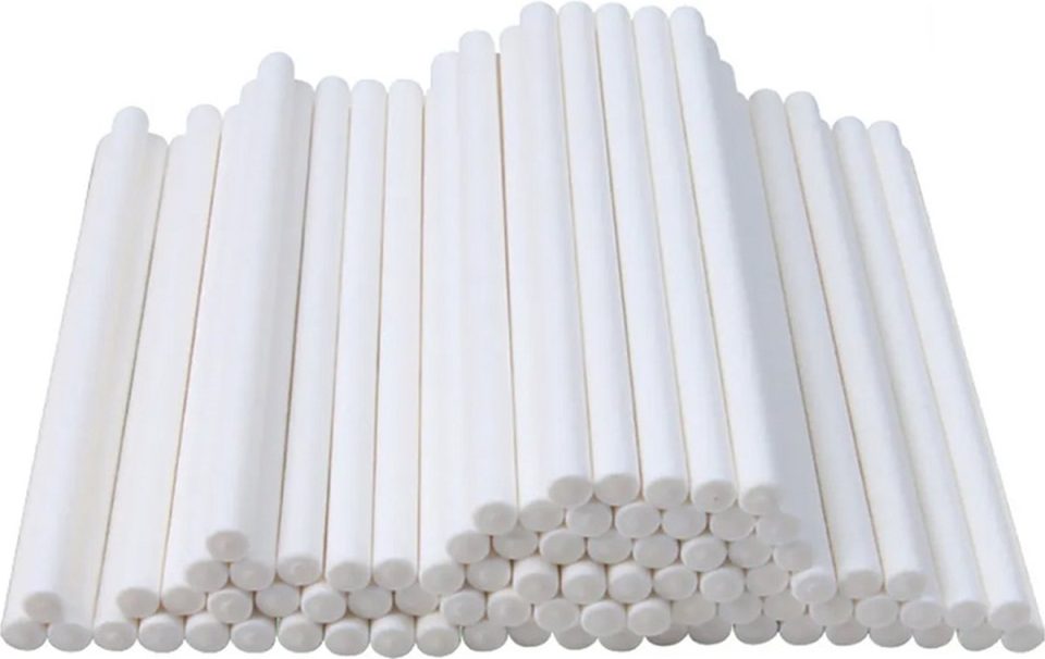 DW4Trading Cakepop Stokjes Wit Lollypop 100 x 3 mm (50 stuks)