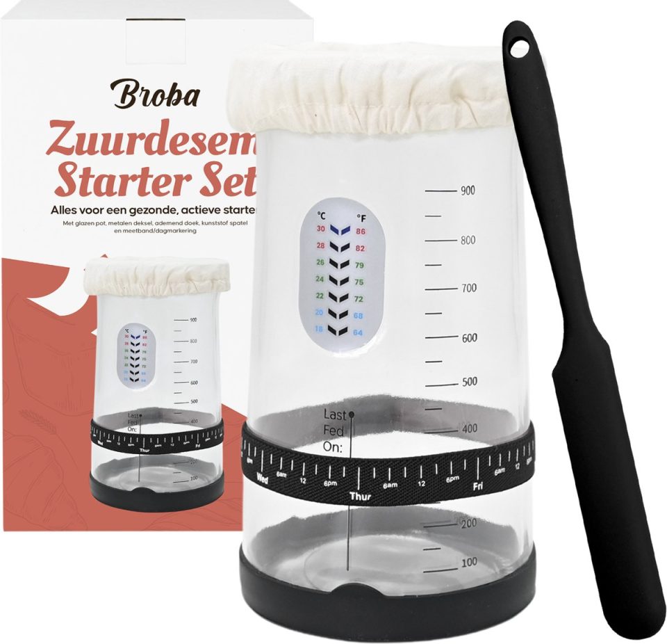 Broba Zuurdesem Starter Set voor zelf Zuurdesem Starter Maken