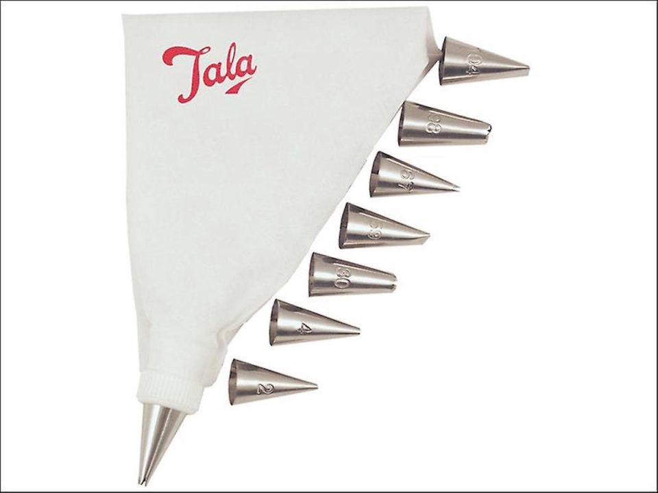 Tala spuitzak Luxe met 6 Spuitmondjes Wit