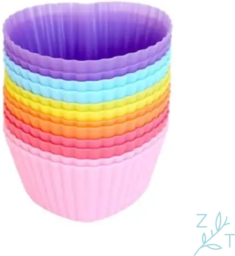 ZijTak Hartjes cupcakes Hartvormig Muffin (12 stuks)