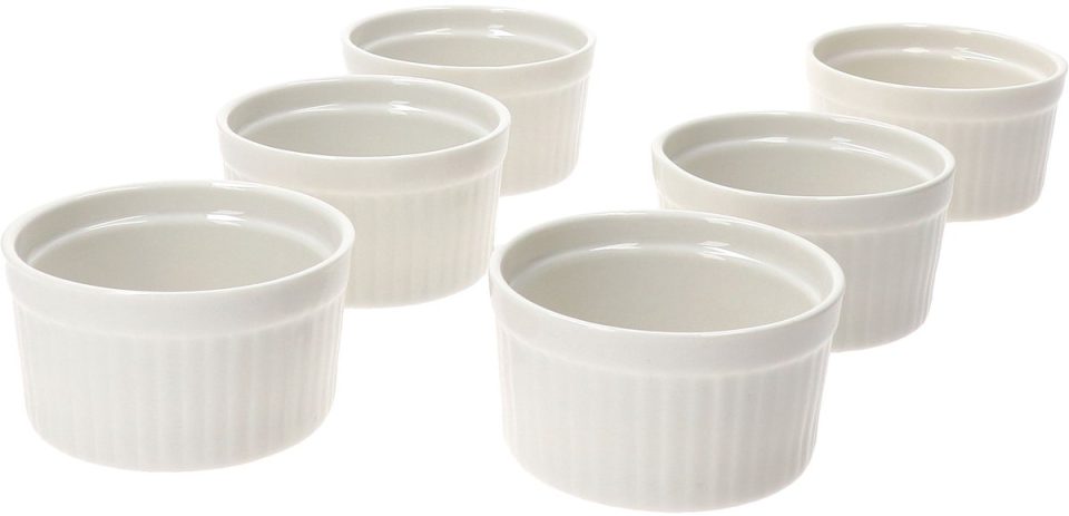MamboCat Set van 6 crème brulee schaaltjes Bianca wit 24302126 9 x 5 cm