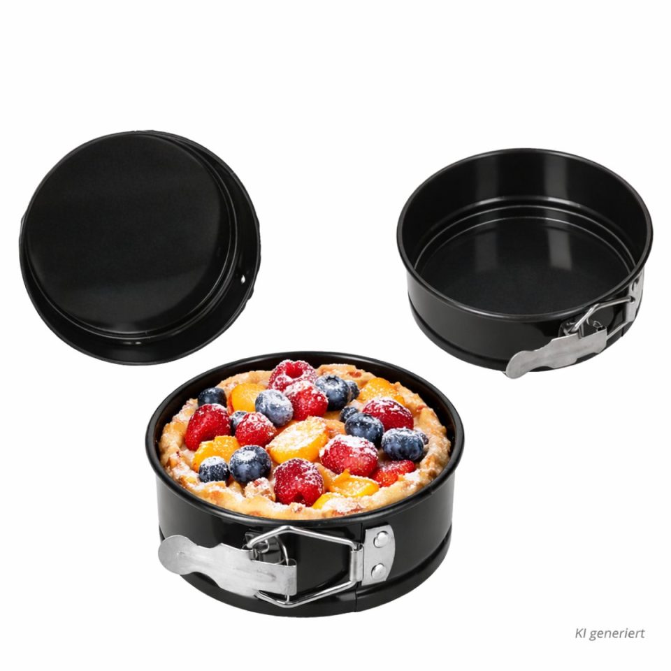 MamboCat springvorm 3-delige set zwart rond 22277539