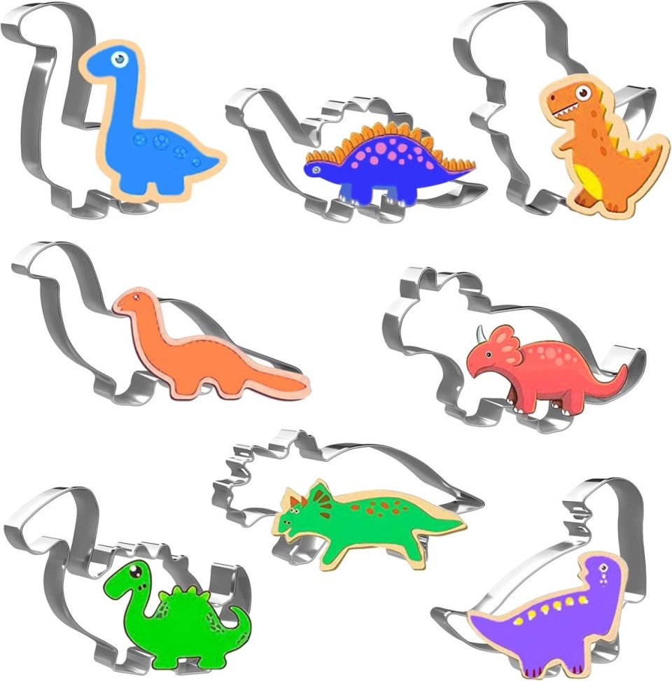 Ibenzoa Dinosaur Cookie Cutters Set