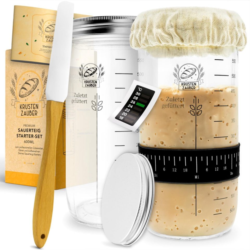 Krustenzauber 2X zuurdesem starter set 2 x 600 ml
