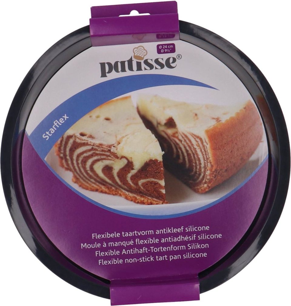 Patisse taartvorm Siliconen Zwart 24 cm