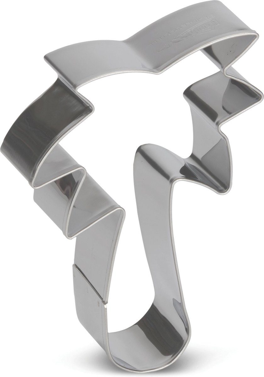 Patisse uitsteekvorm Palmboom RVS zilver 8 cm