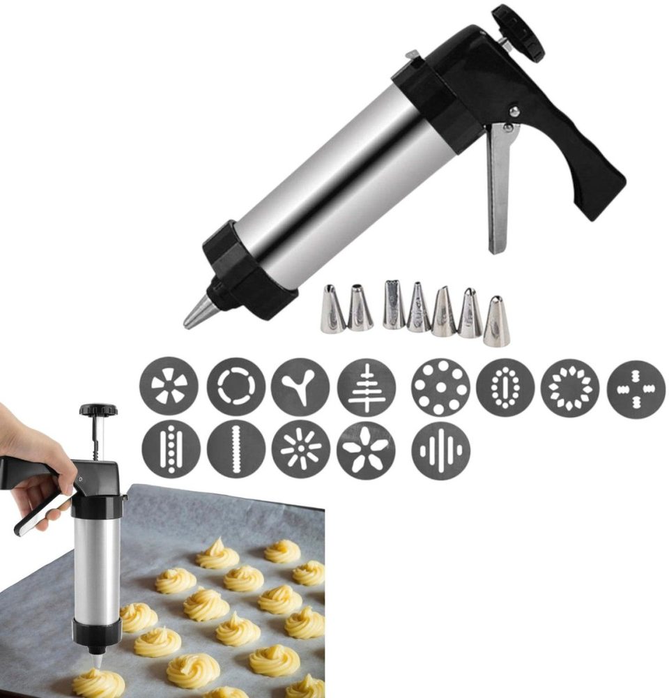 zilver/zwart Decoratiegereedschappen， Cakecrème decoratiegereedschap biscuit lamineermachine