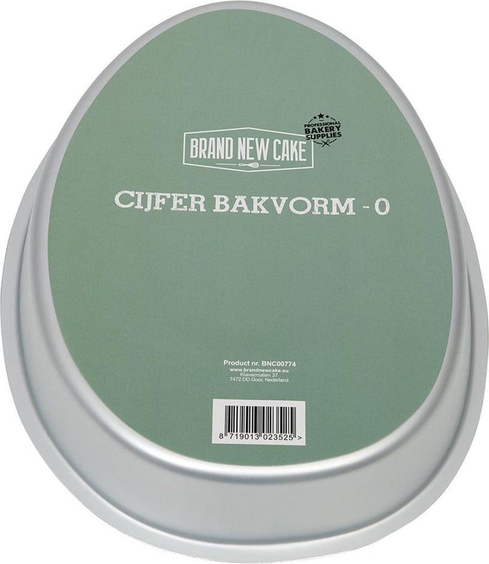 Brand New Cake bakvorm Cijfer 0