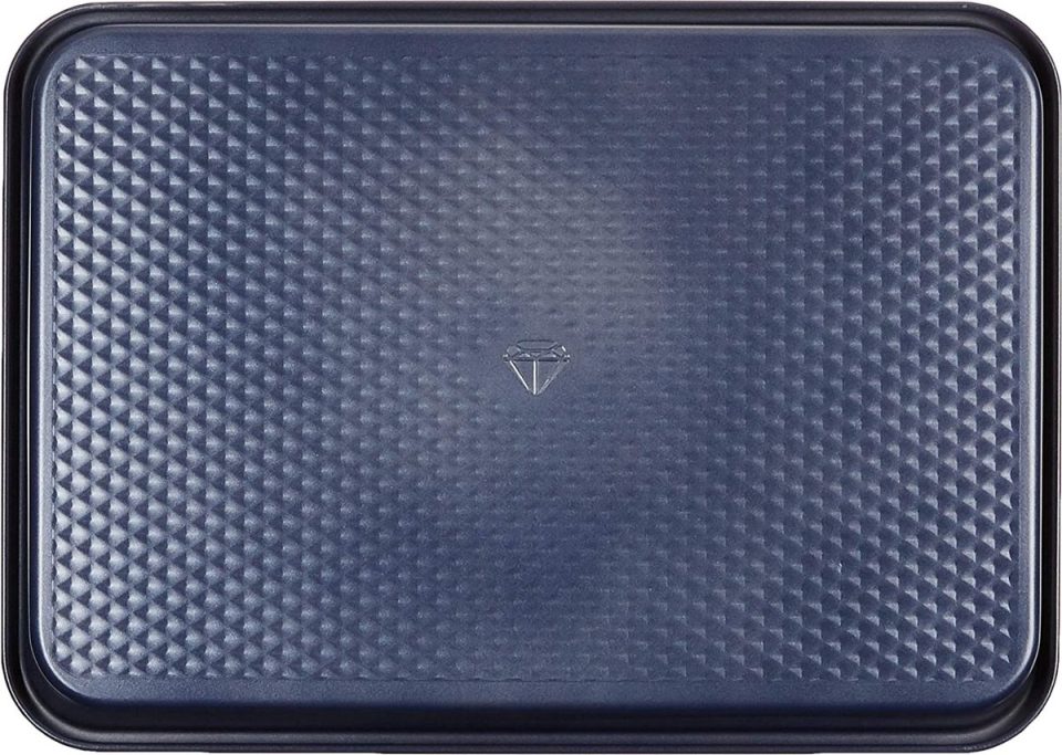 Blue Diamond cakevorm PFAS-vrije antikleeflaag Blauw 22 x 25,2 cm