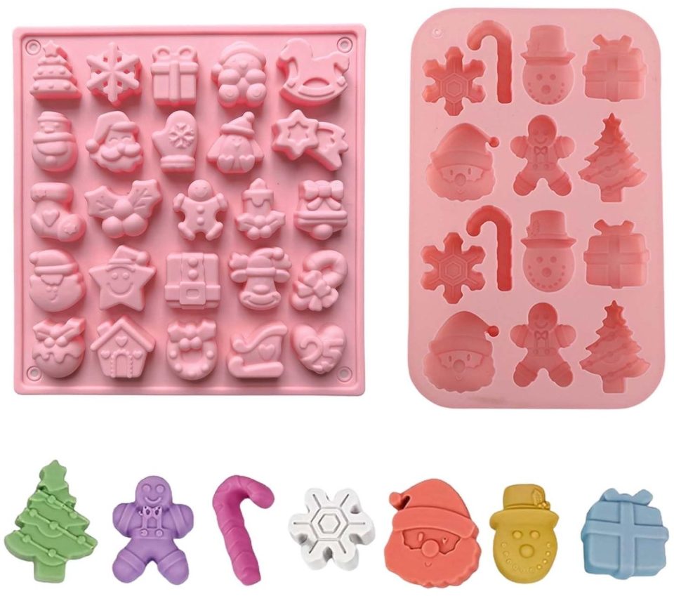 Famanu siliconen bakvorm Kerst set van 2