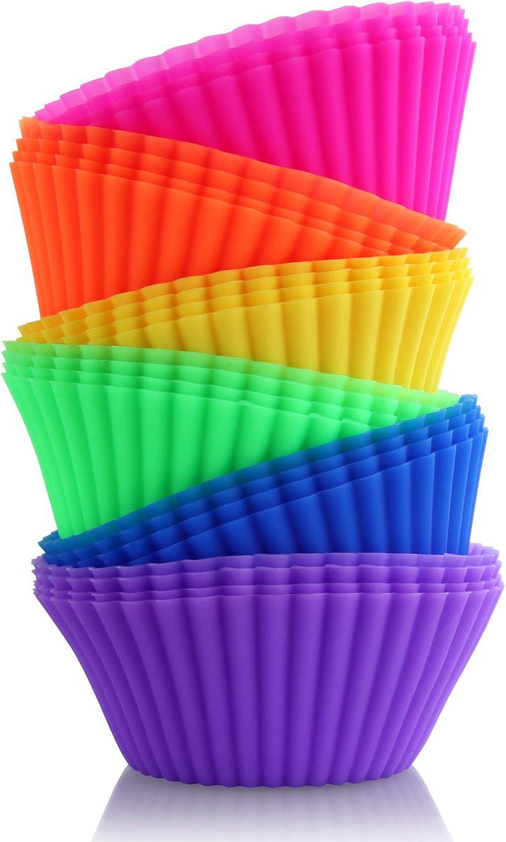 Jonyx cupcakevormpjes Siliconen (12 stuks)