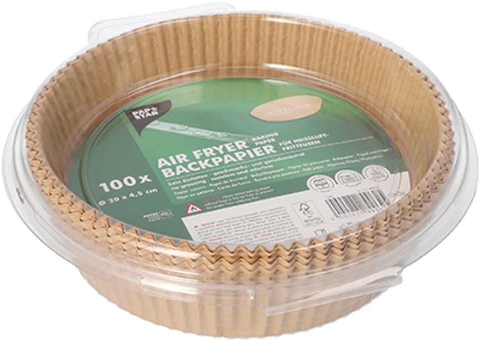 Papstar, 100 bakpapiertjes Ø · 20 cm 4,5 cm