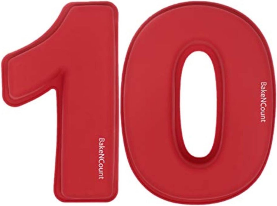 BakeNCount bakvorm Nummers Nummer 10 26 x 21 x 5 cm
