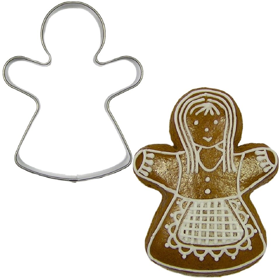 Brand New Cake uitsteekvorm Peperkoek Vrouw RVS 6,5 cm