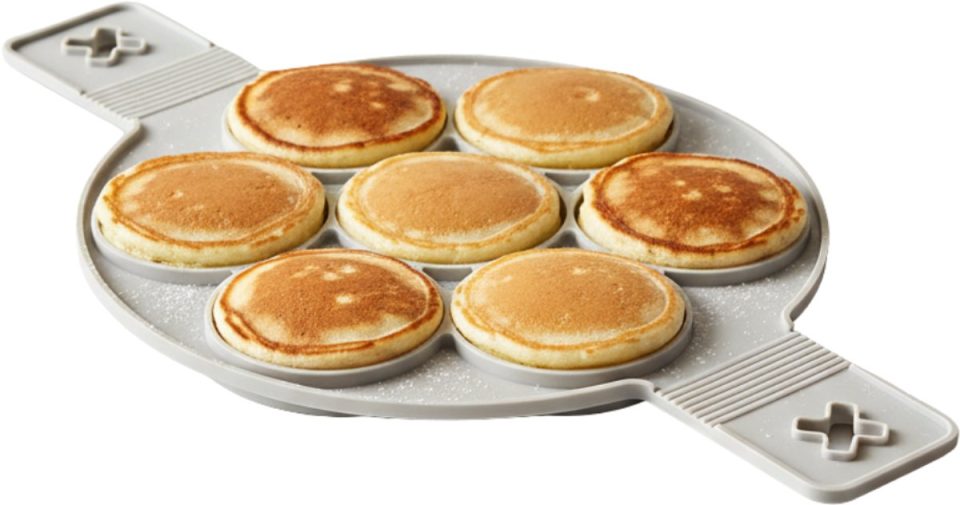 Alpina siliconen bakvorm Pannenkoekenmal voor 7 Ronde Pannenkoeken 38,5 x 22 cm