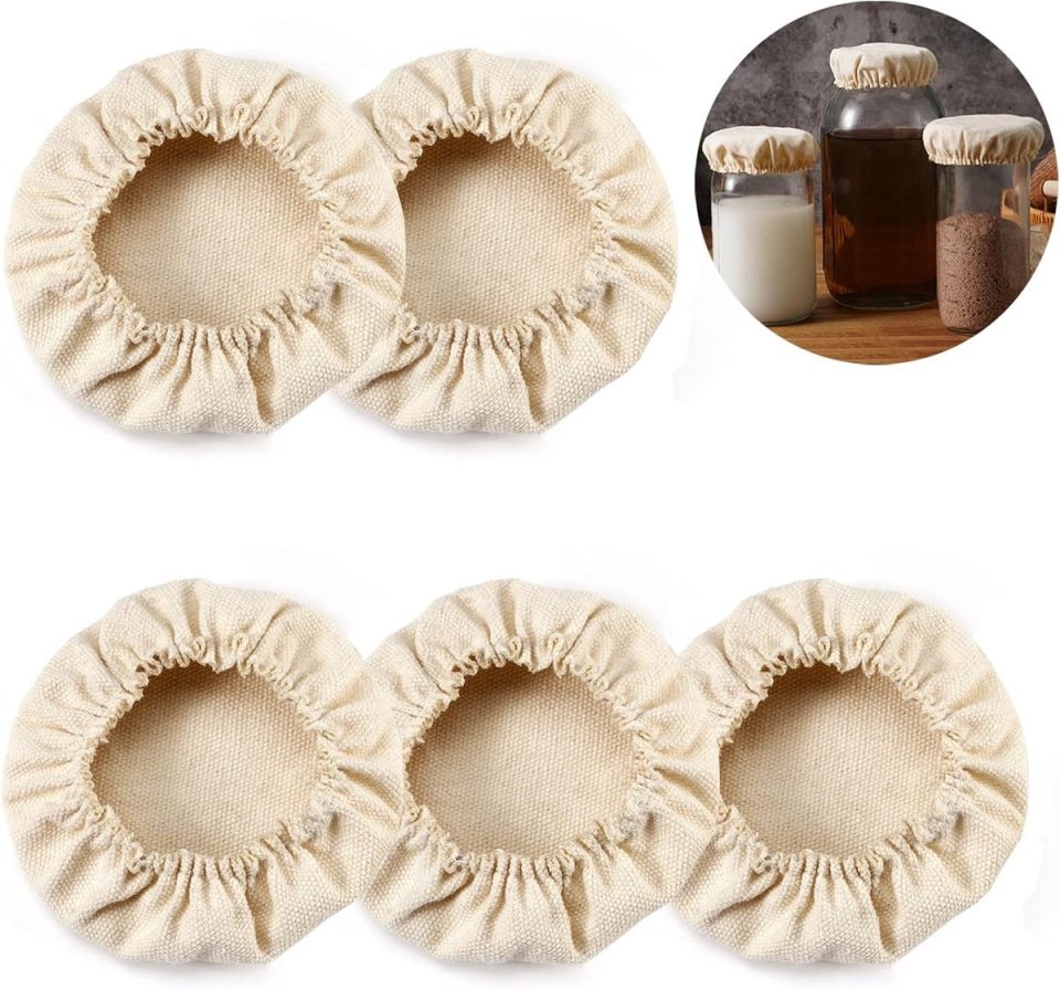 SNQ Stoffen Deksels voor Fermentatiepotten 10 cm (5 stuks)