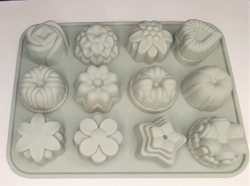 eizook bloem Silicone fruit cake bak ijs vormen Grijs