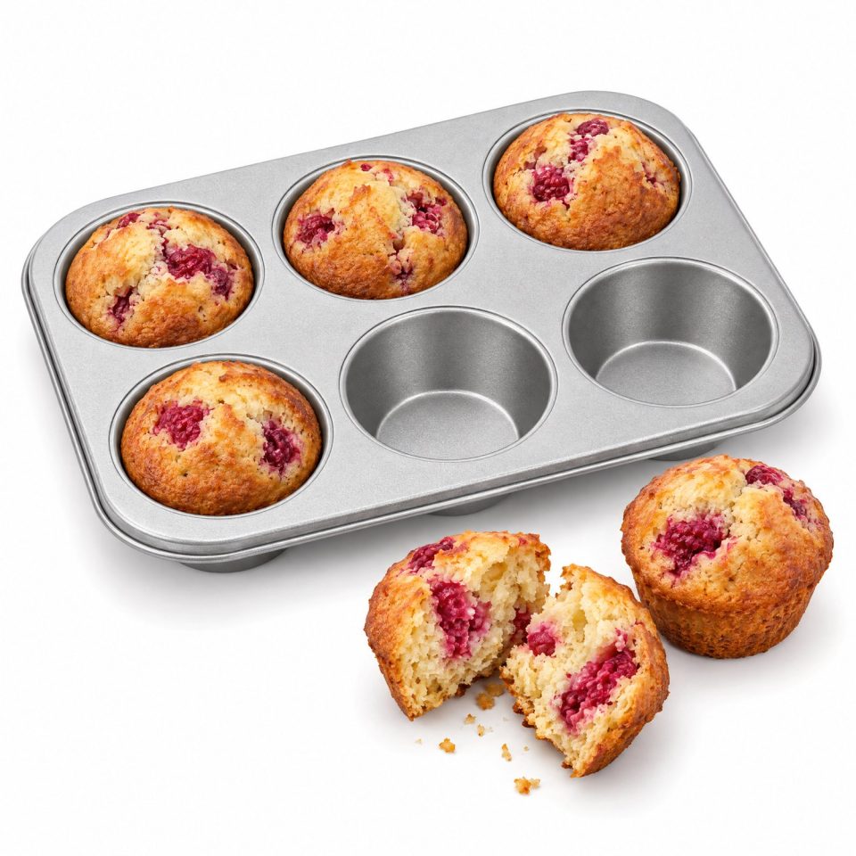 Cheqo muffinvorm 6 Vaks Metaal