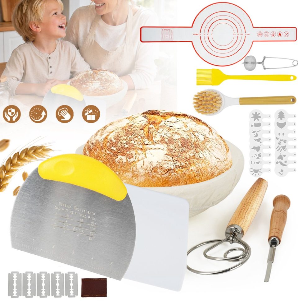 NCRealher rijsmand Zuurdesem Starterkit Van Rotan Voor Zuurdesem Broodbakaccessoires Broodrijsmandenset