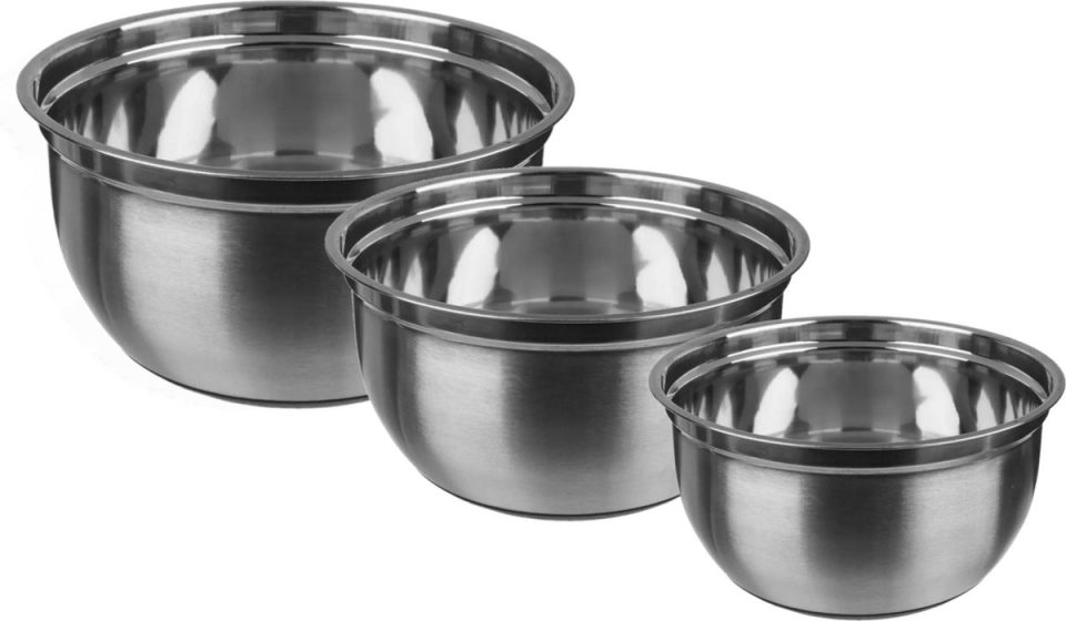 Secret de Gourmet beslagkommen / mengkommen Set 3X stuks 4,5 l 2,5 l