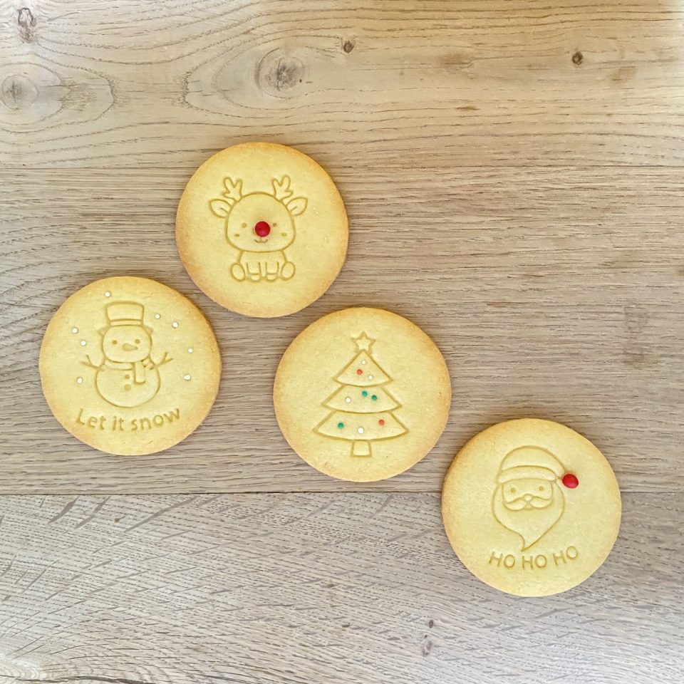 Meer van Moos Set van 4 Kerst Koekstempels