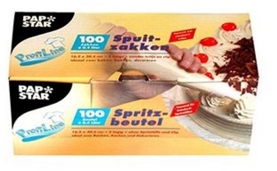 Papstar spuitzakken 100 x transparant 0,4 l 30,5 cm 16,2 cm