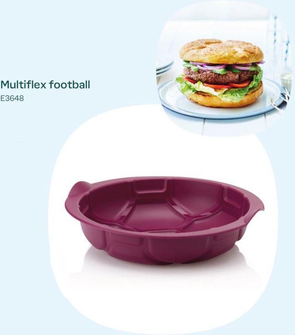 Tupperware siliconen bakvorm multiflex voetbal —
