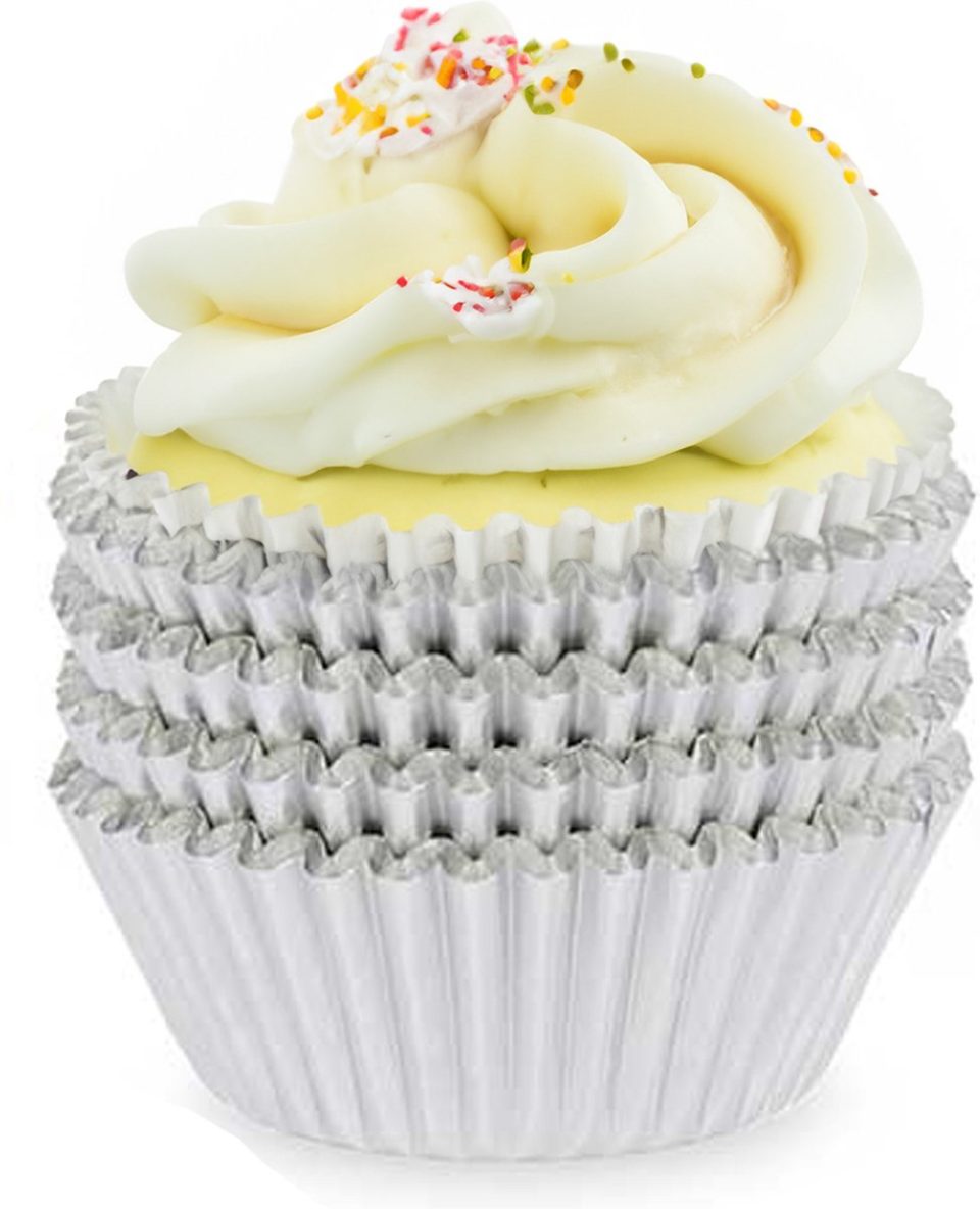 Kinvara Muffin en cupcakes maken vormpjes zilver 11 cm
