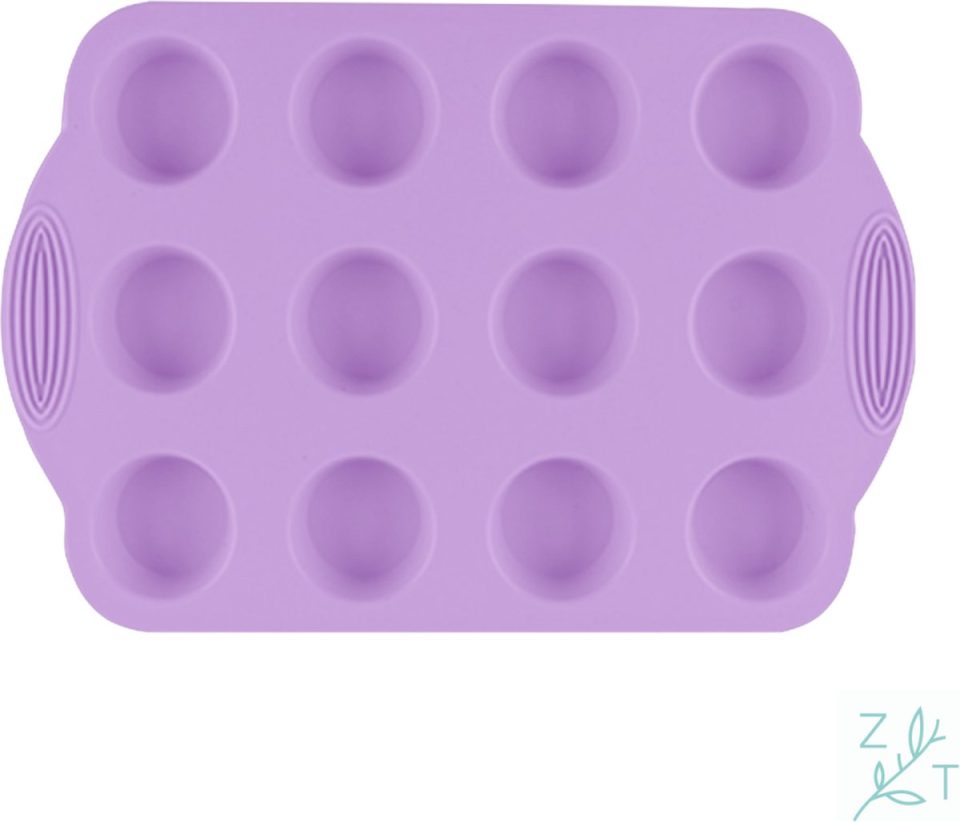 ZijTak Mini muffin per 12 Pastel paars
