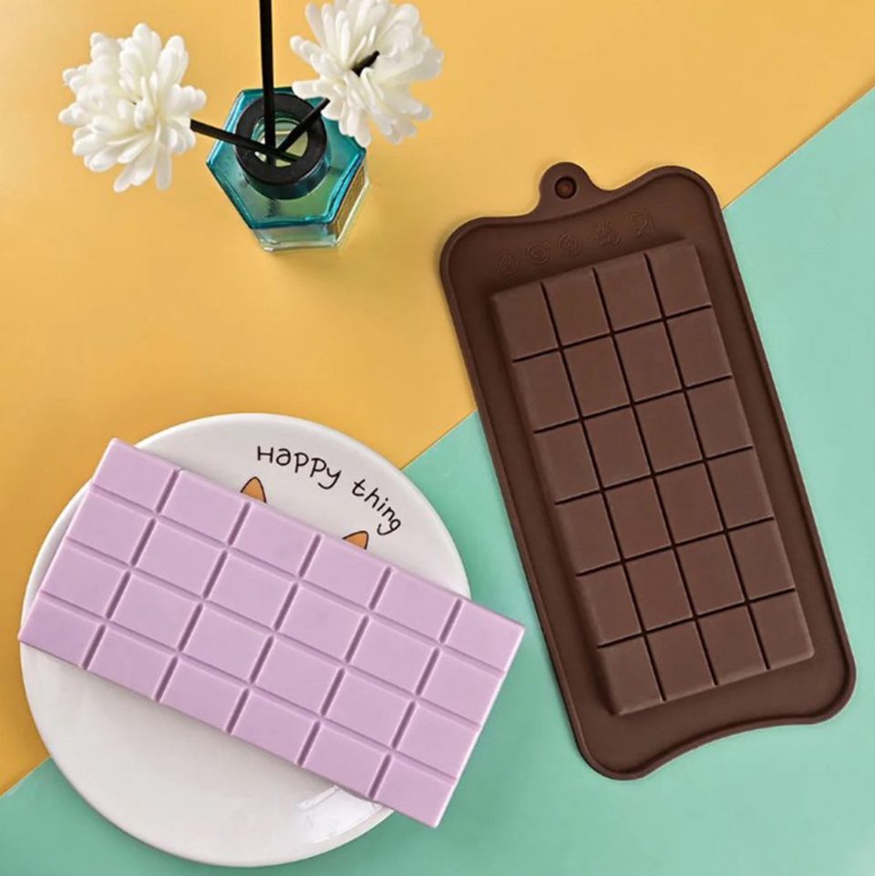 Actie4you® chocoladevorm Siliconen Reep Groot