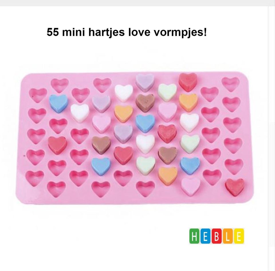 Heble® bakvorm *** 55 mini Hartjes
