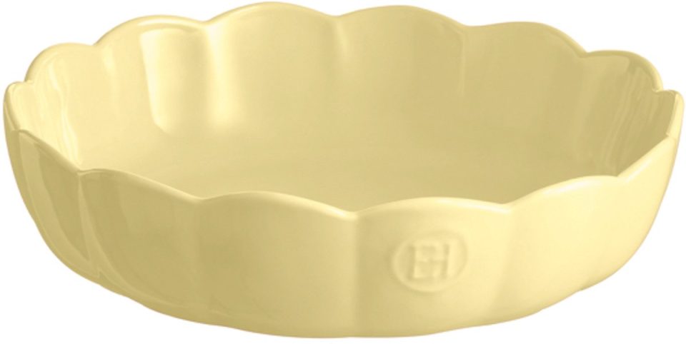 Emile Henry Madeleine Schaal rond gegolfd Ø270mm H Vanille 65 mm