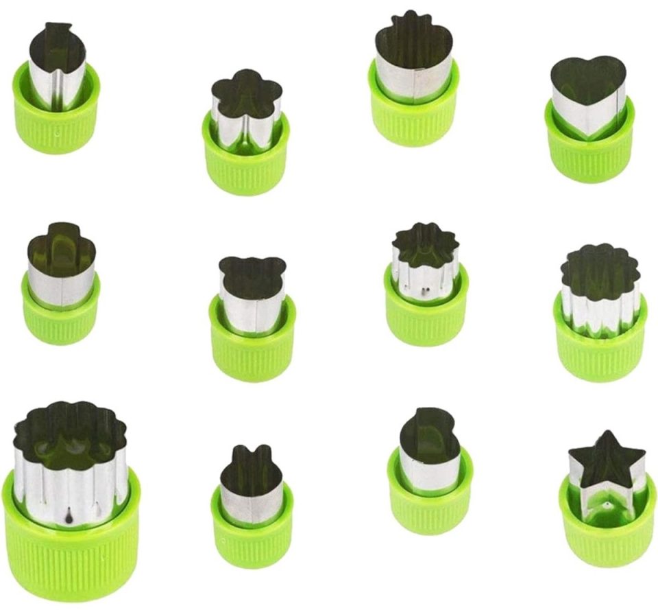 Daity 12-pack Kinderkoekjesvormpjesset 12 koekjesvormpjes met veiligheidsgrepen