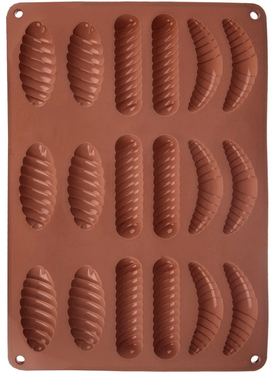 Orion Koekjesvorm en Pralinevorm Silicone Bruin Bakvorm 33 x 24,5 x 1 cm