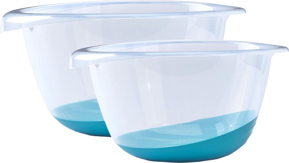Whitefurze beslagkommen set 2X stuks blauw 3,5 l 6 l