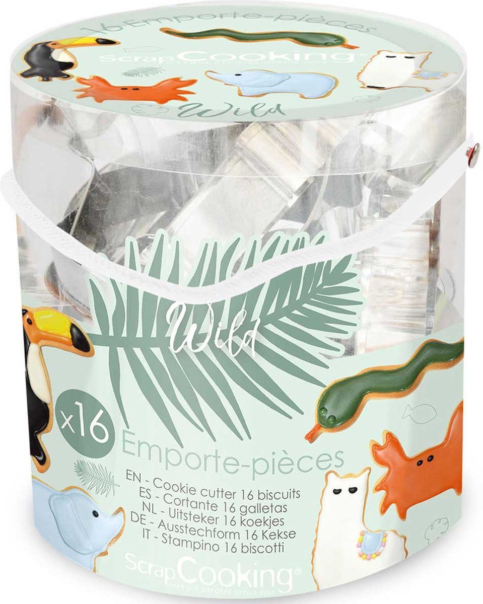 Scrapcooking Koekjesuitsteker Wild set/16