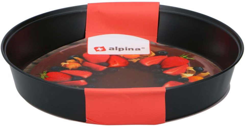 Alpina bakvorm Ø24x4,5cm Zwart