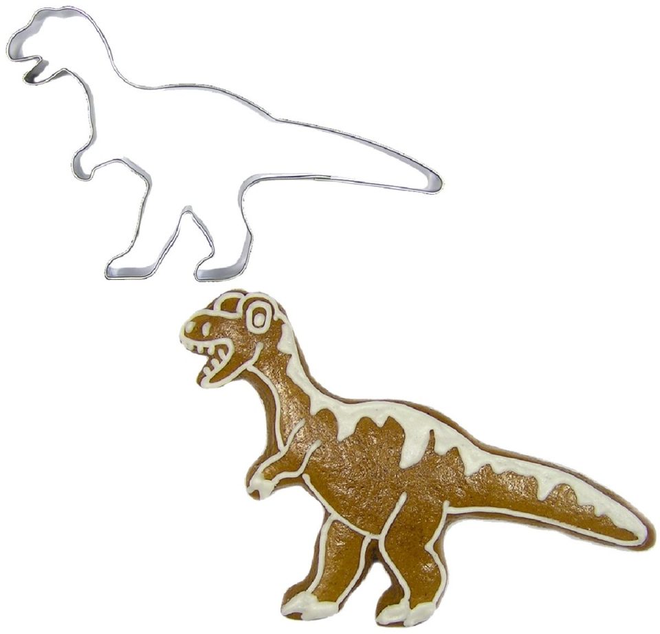 Brand New Cake uitsteekvorm Dino Tyrannosaurus RVS 10 cm