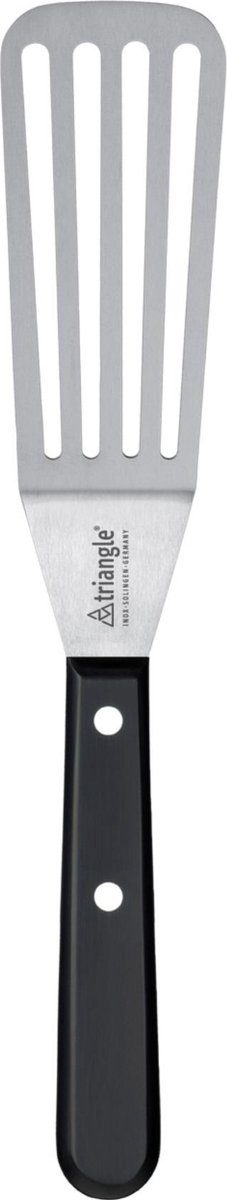 Triangle paletmes Classic met Knik en Gleuven rvs, Zwart Heft