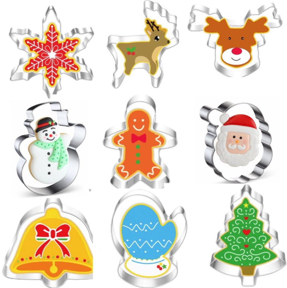 Winkrs uitsteekvormpjes Kerst set