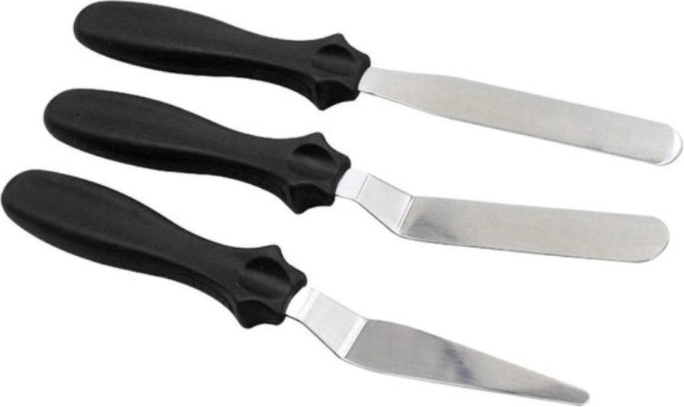 Scoby paletmes Set Zwart Set van 3