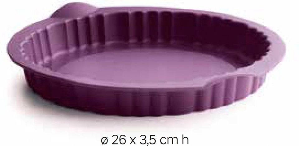 Tupperware taartvorm multiflex Queen — rond geribbeld